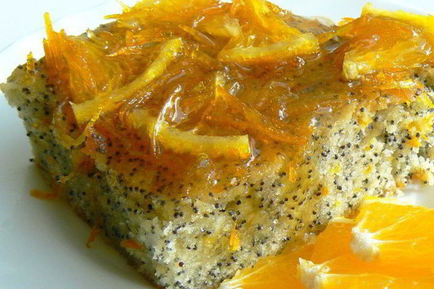Рецепт кекс с маком и апельсиновым сиропом