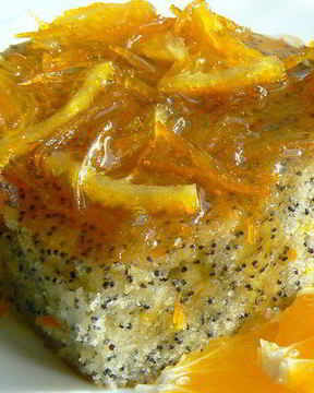 Кекс с маком и апельсиновым сиропом