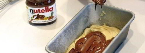 кекс с нутеллой. Шаг 4