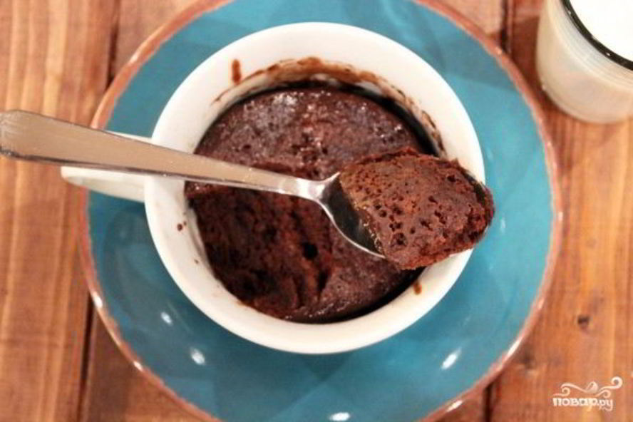 Рецепт кекс в кружке за 5 минут