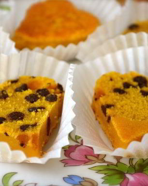 Кексики из тыквы Сердечки