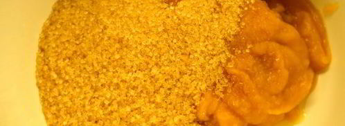 кексики из тыквы сердечки. Шаг 2