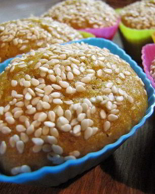 Кексы мандариново-ореховые