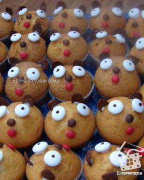 Кексы медовые