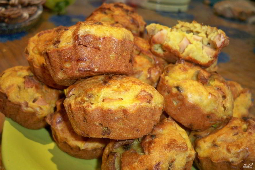 Рецепт кексы с кабачками