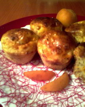 Кексы творожные со штрейзелем наоборот