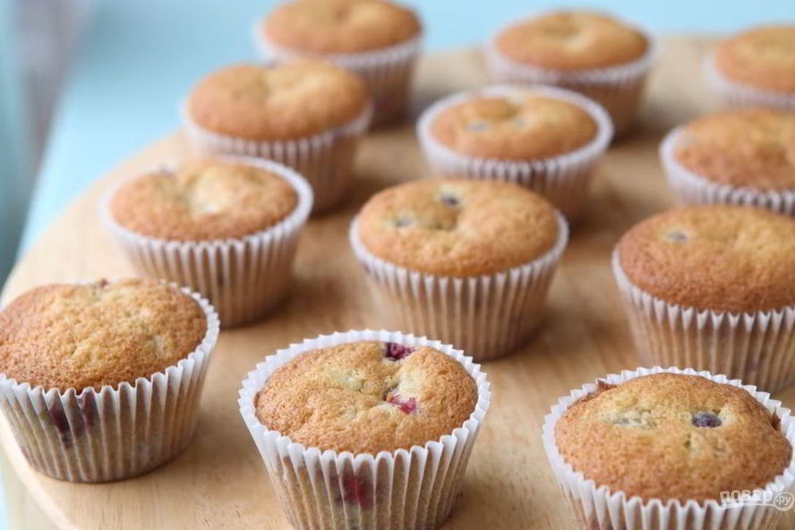 Рецепт клюквенных кексов