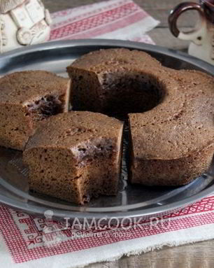 Кофейный кекс в микроволновке