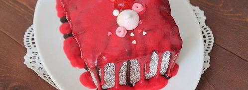 кокосовый кекс с бананами и вишней. Шаг 7