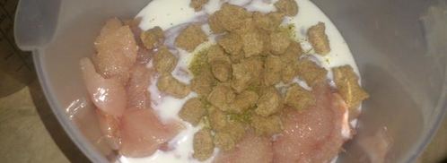 куриные кексы со стручковой фасолью до-ре-ми. Шаг 4