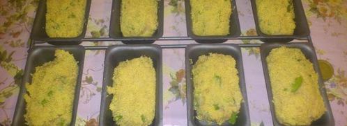 куриные кексы со стручковой фасолью до-ре-ми. Шаг 7