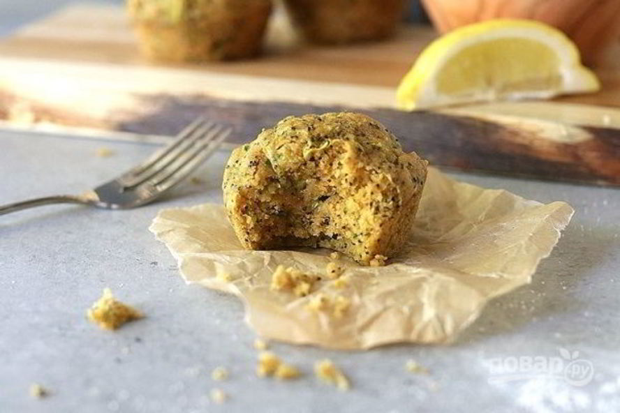 Рецепт лимонные кексы с цукини
