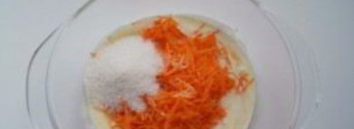 морковные кексы с шоколадной глазурью. Шаг 2