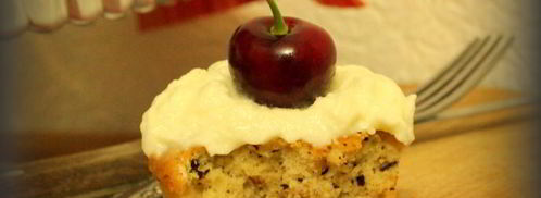 орехово-шоколадные кексы с черешней. Шаг 9