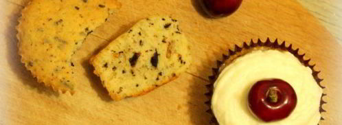 орехово-шоколадные кексы с черешней. Шаг 10