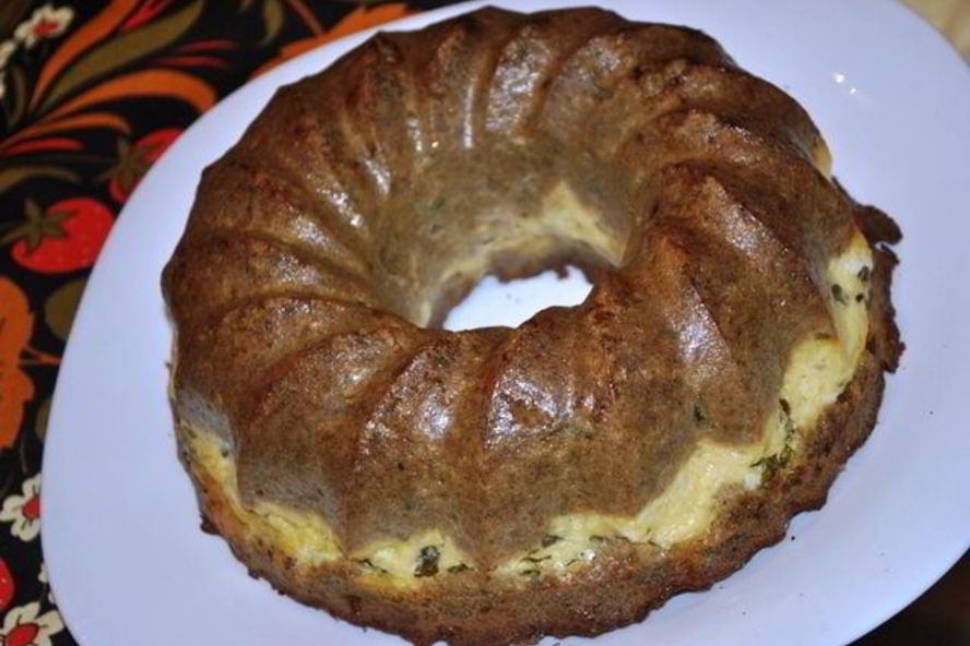 Рецепт печеночно-сырный кекс