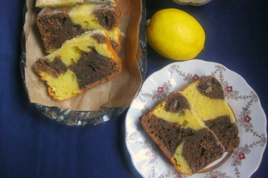 Рецепт шоколадна-лимонного кекса