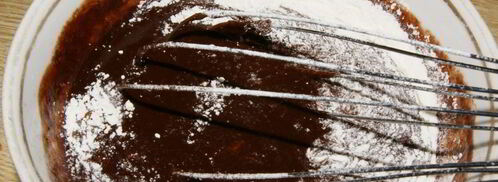 шоколадный фондан. Шаг 3