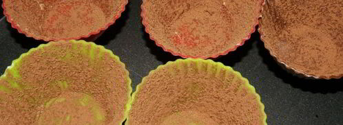 шоколадный фондан. Шаг 4