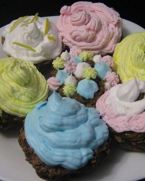 Шоколадный капкейк с апельсином