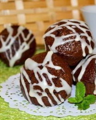 Шоколадные кексы в формочках