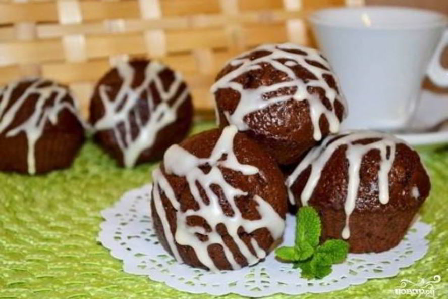 Рецепт шоколадные кексы в формочках