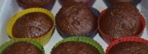 шоколадные кексы в формочках. Шаг 8