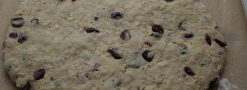 штоллен с вяленой клюквой и фундуком. Шаг 7