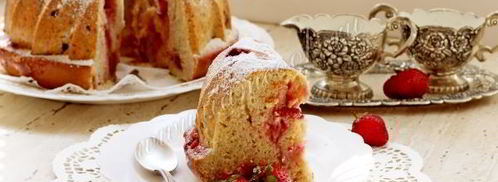 сливочный кекс с клубникой. Шаг 10