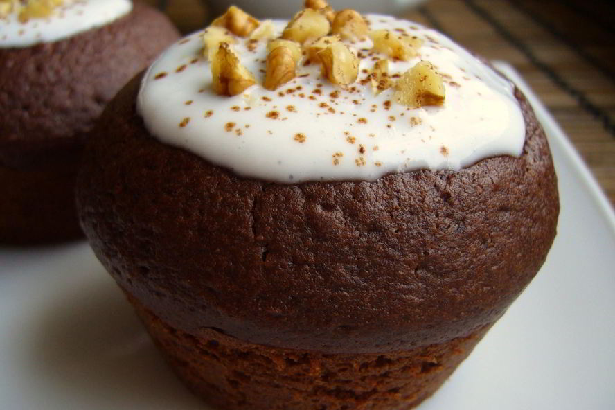 Рецепт сметанный шоколадный кекс в микроволновке