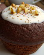 Сметанный шоколадный кекс в микроволновке