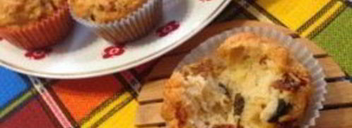 соленые кексики с оливками и вялеными помидорами. Шаг 10