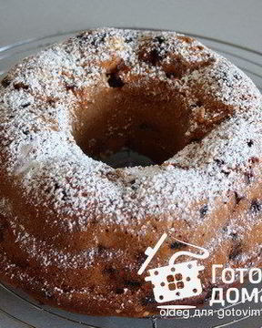 Творожный кекс с ягодами