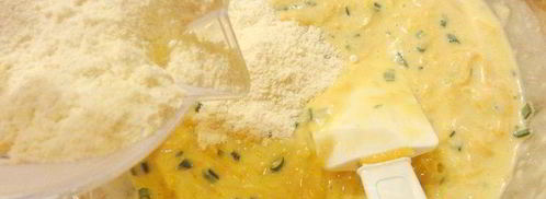 тыквенный закусочный кекс с зеленым луком. Шаг 8