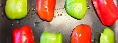 багет с моцареллой и перцем. Шаг 3