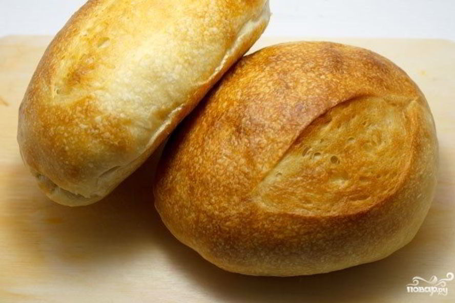 Рецепт бездрожжевой пшеничный хлеб на закваске