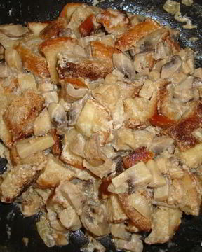 Грибы с хлебом