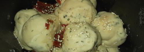 хлеб белый с вялеными помидорами. Шаг 8