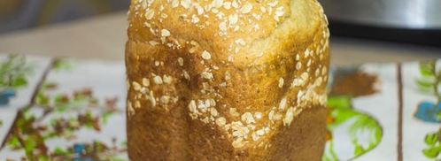 хлеб из овсяной муки в хлебопечке. Шаг 16