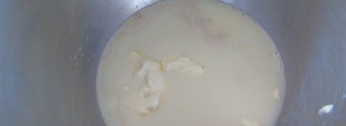 хлеб с чаем матча и грецким орехом. Шаг 2