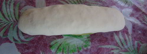 хлеб с чаем матча и грецким орехом. Шаг 11