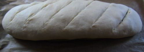 хлеб с чаем матча и грецким орехом. Шаг 12