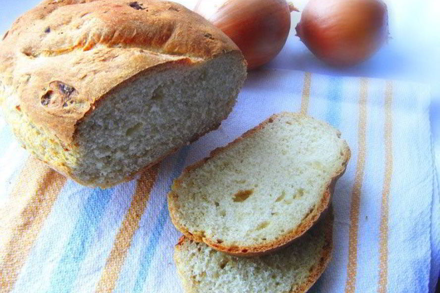 Рецепт хлеб с карамелизованным луком