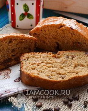 Кофейный хлеб к завтраку в хлебопечке