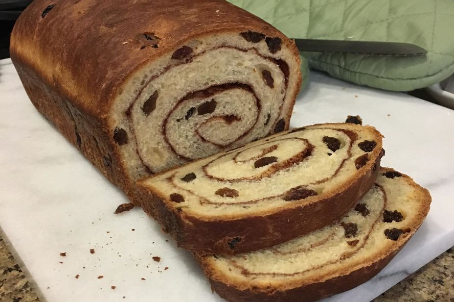 Рецепт сдобный хлеб с изюмом и корицей