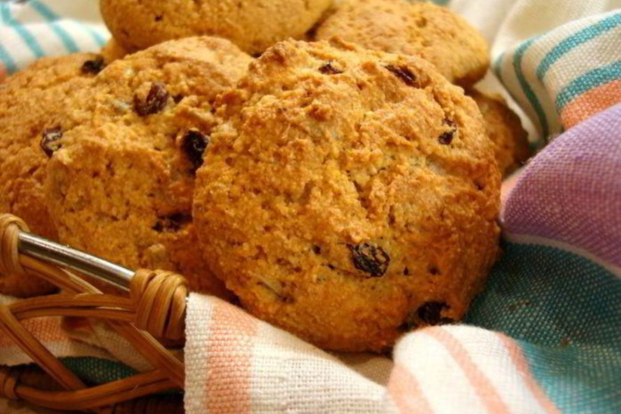 Рецепт сконы многозерновые с подсолнечником и изюмом