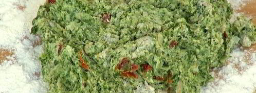 сконы со шпинатом, помидорами и сыром. Шаг 8