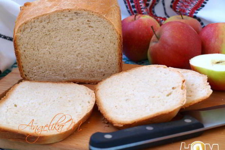 Рецепт яблочный хлеб на молоке в хлебопечке