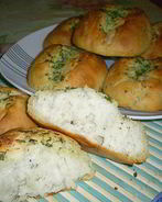 Японские чесночные хлебцы