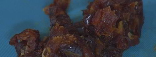 хрустящие конвертики с фетой, ветчиной и финиками. Шаг 2